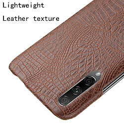 Wewoo Coque PC antichoc texture crocodile + PU pour Huawei Honor 9X / 9X Pro marron