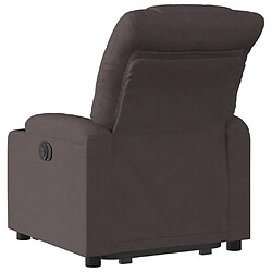 Acheter Maison Chic Fauteuil Relax pour salon, Fauteuil inclinable électrique marron foncé tissu -GKD51047