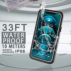 Universal Étui imperméable iPhone 12, étanche étanche à talons d'amortisseur IP68 Full-corps Hard Case intégrée Protecteur d'écran sous-marine Couvercle imperméable extérieur pour i pas cher