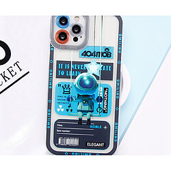 Avis C01 Couverture arrière Coque de protection des yeux d'un œil d'ange Swinging Astronaute Couverture de protection anti-chute transparente pour iPhone 12Promx