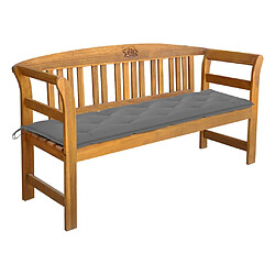 Maison Chic Banc de jardin | Banquette de jardin | Chaise Relax avec coussin 157 cm Bois d'acacia massif -MN14991