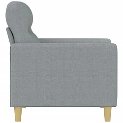 Acheter Maison Chic Fauteuil relax,Chaise pour salon Gris clair 60 cm Tissu -MN44822