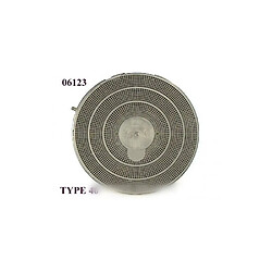 Filtre rond a charbon actif type 40 pour hotte whirlpool