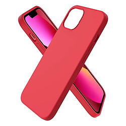 JAYM - Coque Silicone Rouge comptatible avec [ Apple iPhone 16 Pro ] - 100% Silicone et Microfibre - Renforcée et Ultra Doux