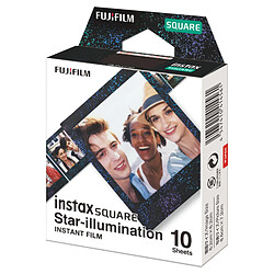 Pack de 10 films Fujifilm Instax Square Mono Star illumination