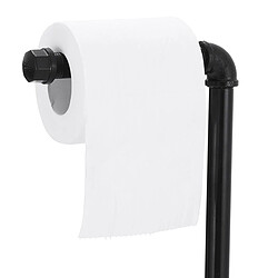 Universal Grands porte-papier toilette verticaux en fer Porte-mouchoirs Conteneurs de rangement de toilette Accessoires de baignoire Organisateur de cuisine | Porte-papier (noir) pas cher