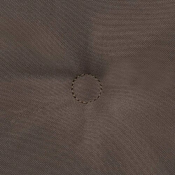 Decoshop26 lot de 4 coussins de chaise de jardin 100% polyester imperméable taupe 120 x 50 x 3 cm DEC021669