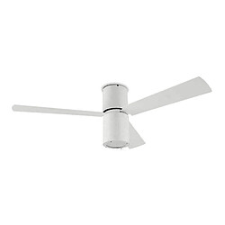 Avis Leds C4 Plafonnier-ventilateur Formentera, en aluminium, acrylique et contrepalqué, blanc brillant