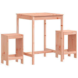 Maison Chic Table de bar et chaises d'extérieur 3 pcs,Ensemble de bar de jardin pour relax bois massif de Douglas -GKD476163