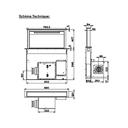 Avis Hotte plan de travail 88cm 430m3/h noir - 5057003 - ROBLIN