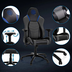 Avis Chaise de Gaming / Chaise de bureau GAMEBREAKER POLARYS I Similicuir gris/bleu hjh OFFICE