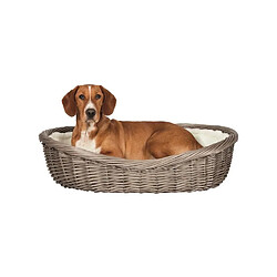 TRIXIE Corbeille doublée avec coussin - 50 cm - Gris - Pour chien