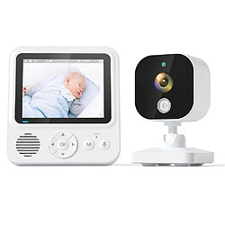 Babyphone Camera Sans Fil Vision Nocturne Écran 2.8 Pouces Audio Bidirectionnel EU Plug YONIS