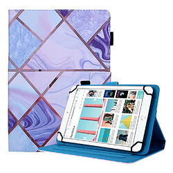 Etui en PU Impression de motifs Universel Antichoc Vague violette pour votre Tablet 7 pouces