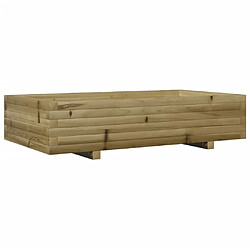 vidaXL Jardinière 110x60x26,5 cm bois de pin imprégné