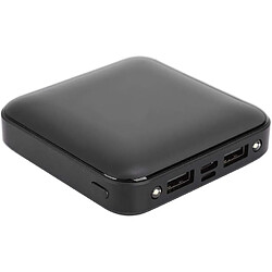 SANAG Mini Batterie Externe En Abs, Avec Câble De Données, Fonction De Lampe De Poche Légère À Double Led, Alimentation 10000Mah / 20000Mah, Pour Les Voyages(Black, 20000Mah)