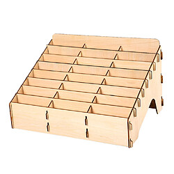 Acheter Bricolage En Bois Support De Peinture Organisateur De Stockage D'encre 24-grille