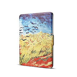 Wewoo Van Gogh peinture à l'huile impression horizontale Flip en cuir PU étui de protection pour Amazon Kindle Paperwhite 1 & 2 & 3 avec sommeil / réveil