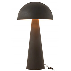 Dansmamaison Lampe Champignon Metal Mat Noir Extra Large