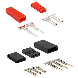 Avis 40 Connecteurs Servo - Fiche Mâle et Femelle - Kit de Câbles Compatible avec JST, SYP, Futaba, Hitec, Spektrum - Outil de modèle RC essentiel