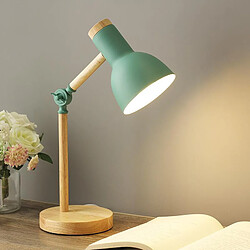 Acheter Lampe De Table De Lecture Multi-articulée à LED En Bois élégant, Lampe De Travail, Vert Flexible 5W