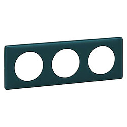 plaque céliane - 3 postes - bleu / vert - legrand 066773