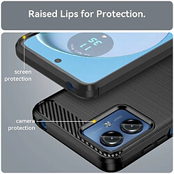 Avis Htdmobiles Coque pour Motorola Moto G14 - housse etui silicone gel carbone + film ecran - NOIR