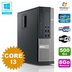 PC Dell Optiplex 7010 SFF Core I3 3.1GHz 8Go Disque 500Go DVD Wifi W7 - Occasion