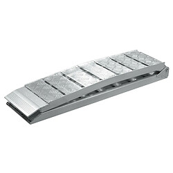 Helloshop26 Rampe de chargement multi-usage pliante aluminium rail collision 228 cm jusqu'a 680 kg gris 16_0002132