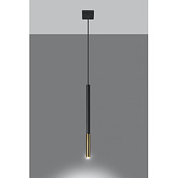 Avis Luminaire Center Suspension design Mozaica Acier Or noir 1 ampoule 100cm