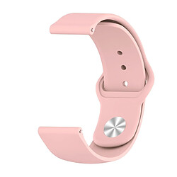 Wewoo Bracelet pour montre connectée en silicone monochrome appliquer Samsung Galaxy Watch Active 22mm rose