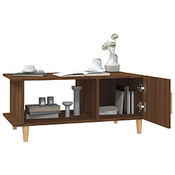 Acheter vidaXL Table basse chêne marron 90x50x40 cm bois d'ingénierie