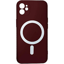 Avizar Coque MagSafe iPhone 12 Mat Bordeaux