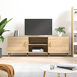 Maison Chic Meuble TV scandinave - Banc TV pour salon chêne sonoma 150x30x50 cm bois d'ingénierie -MN24593