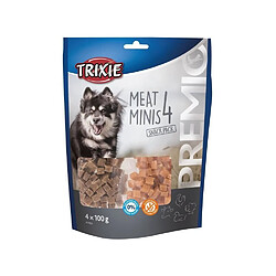 TRIXIE PREMIO 4 Viandes Minis - Poulet, canard, boeuf, agneau - 4 x 100 g - Pour chien