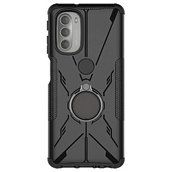 Coque en TPU anti-chute avec béquille pour votre Motorola Moto G51 5G - noir