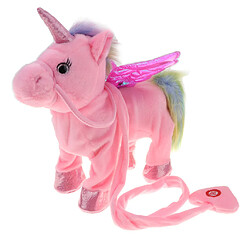 peluche peluche animal licorne musical cheval jouet electrique marche cheval rose