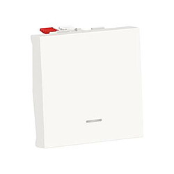 Schneider Electric va et vient - lumineux / témoin - 10a - 2 modules - blanc - schneider unica nu320318s