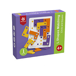 Universal Moulins à vent en forme de L jeux de planche de correspondance puzzle pour les enfants à partir de 4 ans éducation sciure de bois intelligente cognitive logique jouets cadeaux |