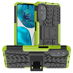 Htdmobiles Coque pour Motorola Moto G52 4G / G82 5G - housse etui rigide anti choc + film ecran - VERT