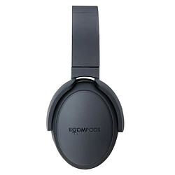 Boompods HPPANC Casque Audio Sans Fil Bluetooth USB Supra-Auriculaire Rétractable Pliable Active du Bruit Noir