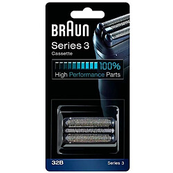 32b noir cassette series 3 300/320/340 pour rasoir braun