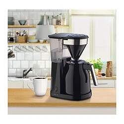 MELITTA Easy Top Therm II 1023-08 - Cafetiere filtre 1L - 1050 W - Noir