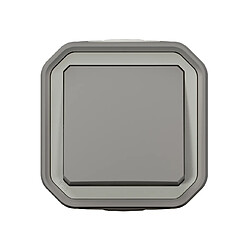 bouton poussoir - no - gris - saillie - legrand plexo 069720l