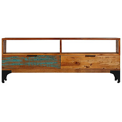 Maison Chic Meuble TV scandinave - Banc TV pour salon 118 x 35 x 45 cm Bois de récupération massif -MN54776