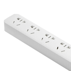 Wewoo Multiprise blanc 5 prises US Power Socket, protecteur de surcharge