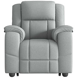 Avis vidaXL Fauteuil inclinable Gris clair Tissu