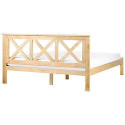 Acheter Beliani Lit double 160 x 200 cm en bois clair TANNAY