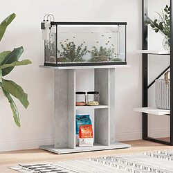 vidaXL Support pour aquarium gris béton 60x30x60 cm bois d'ingénierie