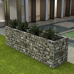 Maison Chic Jardinière,Lit surélevé - Bac à fleurs - pot de fleur à gabion Acier 360x90x100 cm -GKD29686